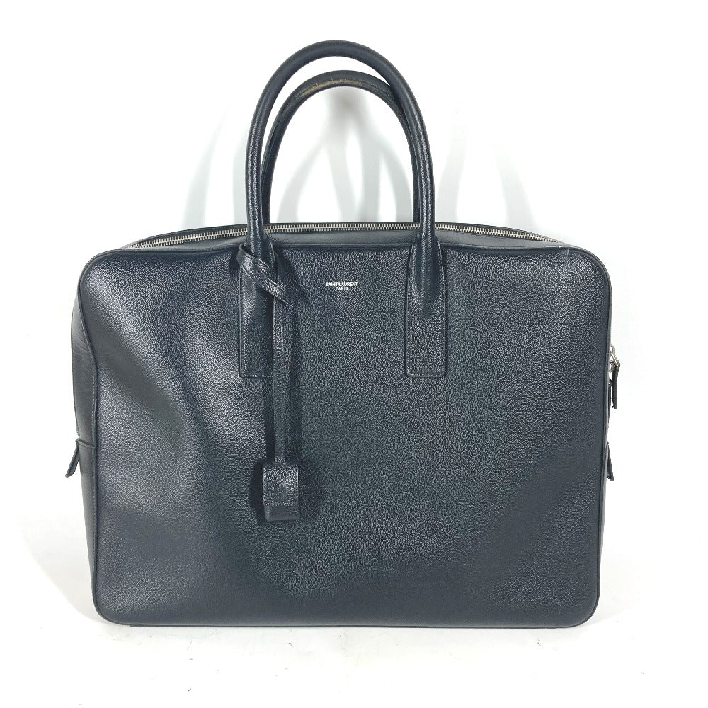 SAINT LAURENT PARIS Business bag 342606 leather black Classic M um mens