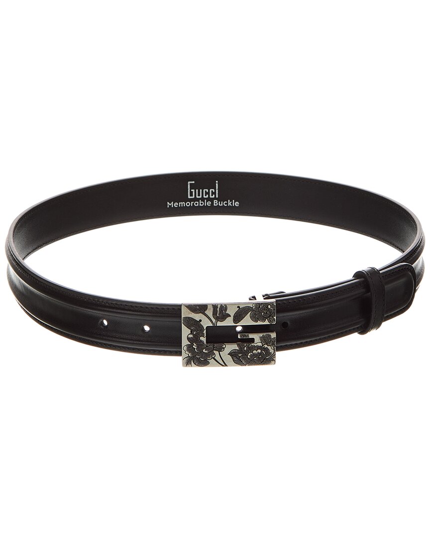 Gucci Memorable Buckle Leather Belt