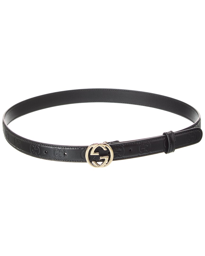 Gucci Interlocking G Leather Belt