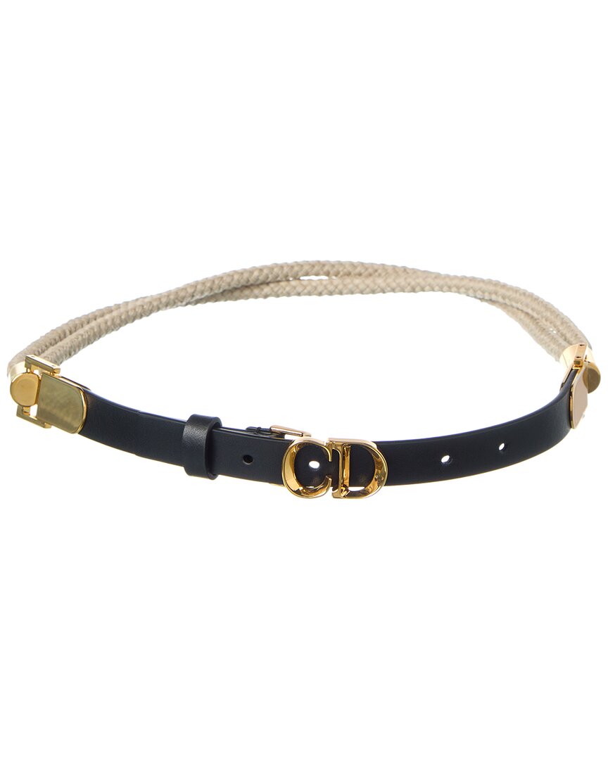 Dior Rope & Leather Belt
