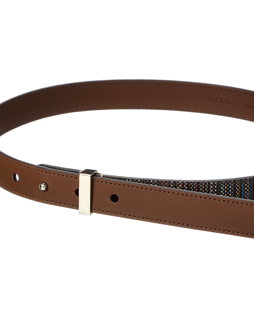 Paul Smith Coated Canvas & Leather Belt