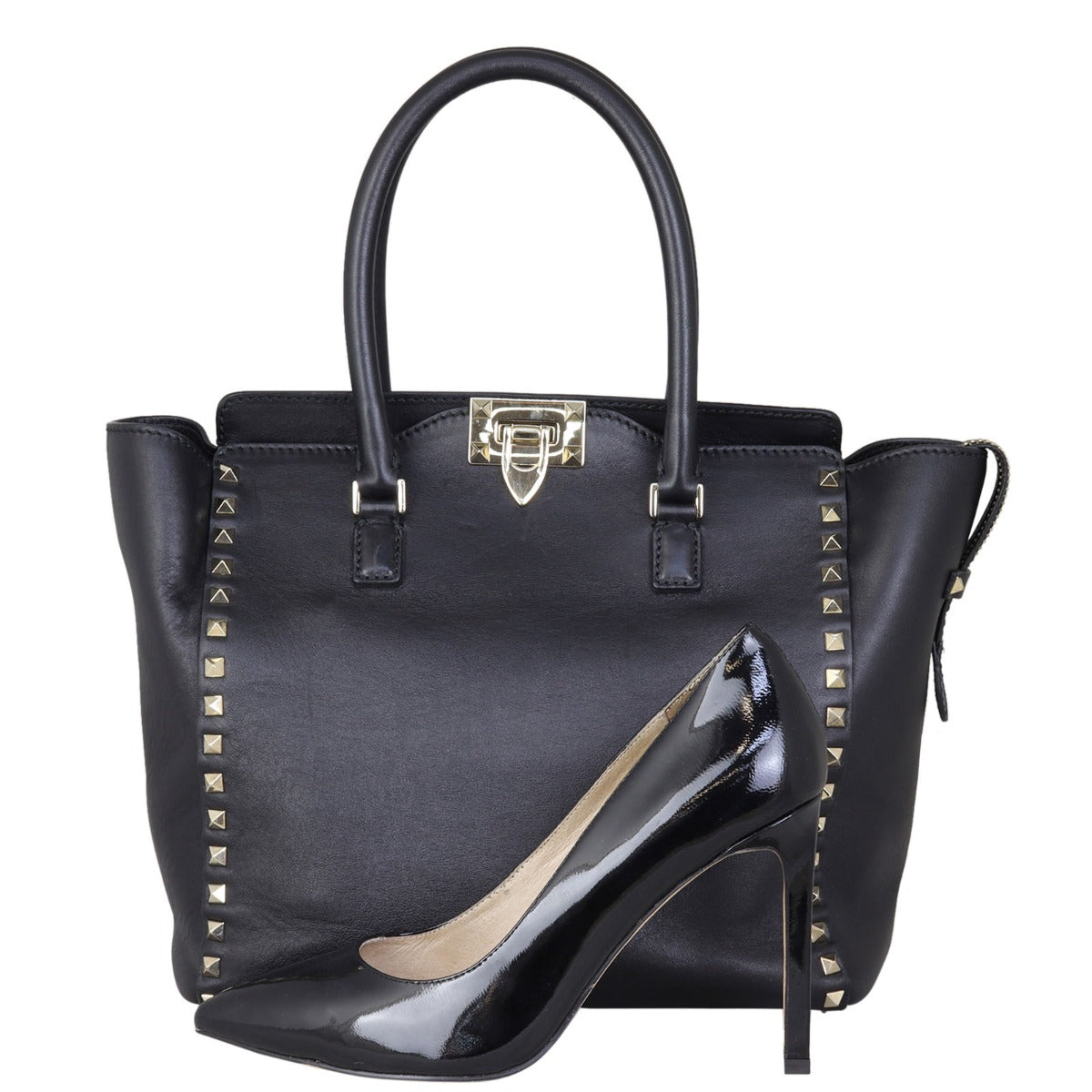 Valentino Rockstud Pagoda Tote