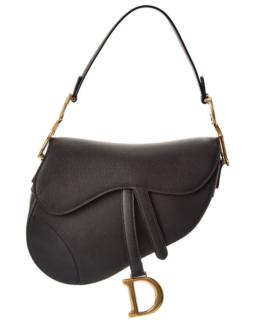 Dnu Dior Medium Saddle Leather Shoulder Bag ( Pre-Loved)