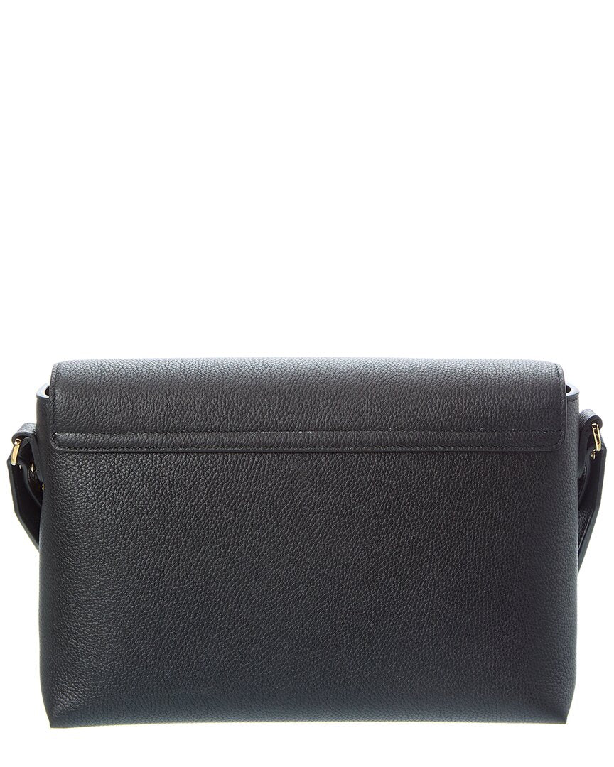 Burberry Note Medium Check Canvas & Leather Shoulder Bag