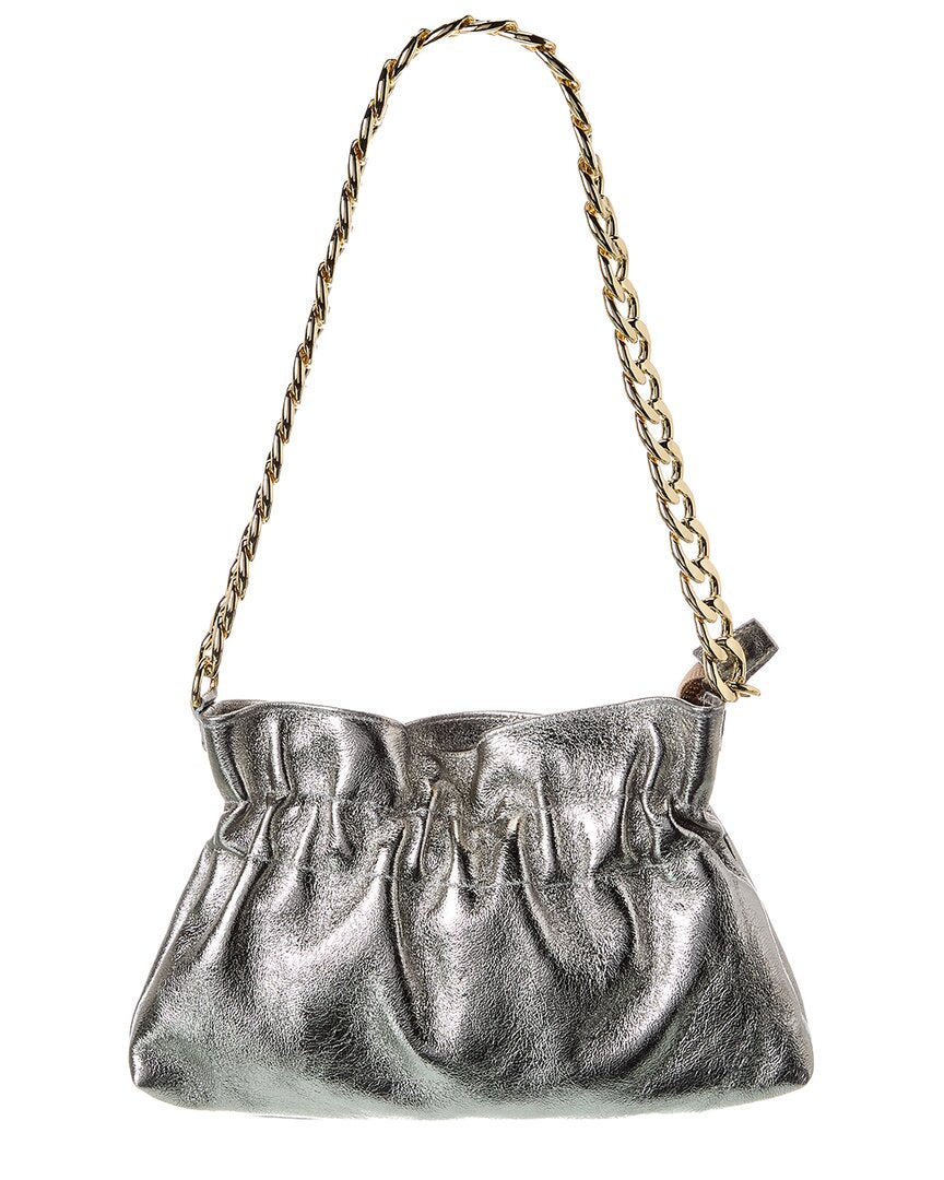 Italian Leather Pouchette Shoulder Bag