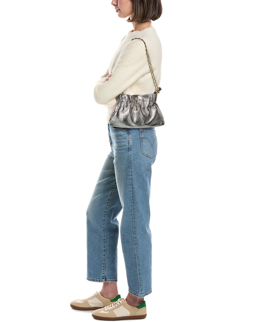 Italian Leather Pouchette Shoulder Bag