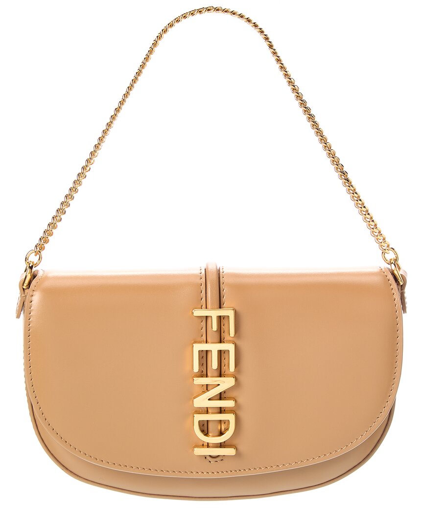 Fendi Fendigraphy Leather Wallet On Chain