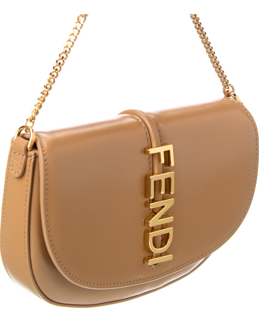 Fendi Fendigraphy Leather Wallet On Chain