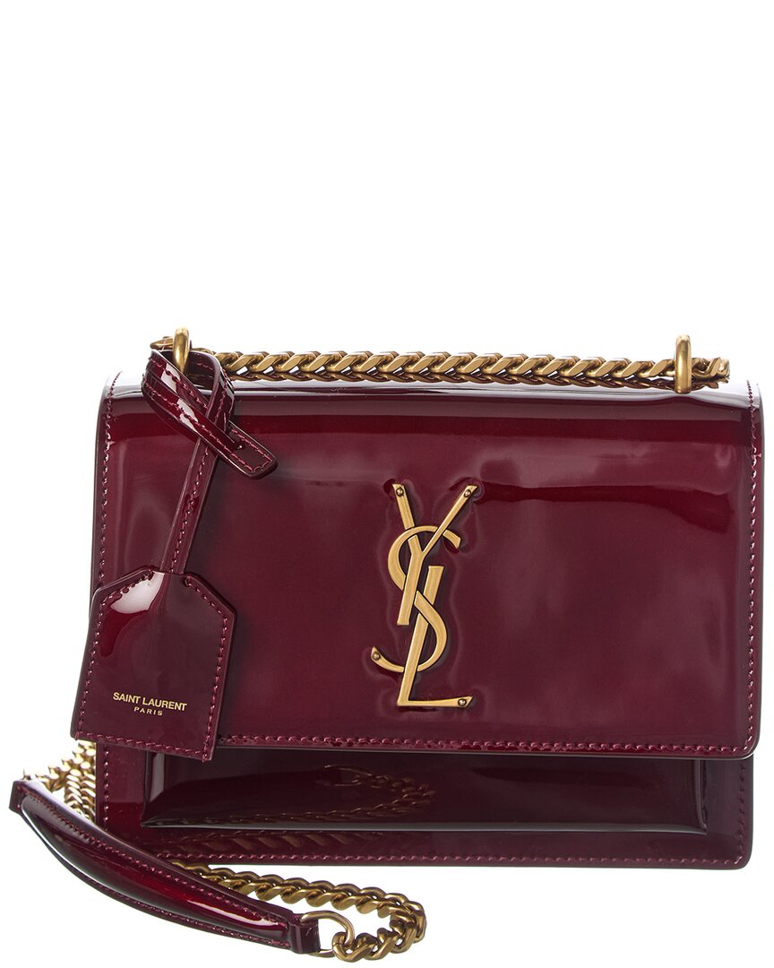 Saint Laurent Sunset Small Patent Shoulder Bag