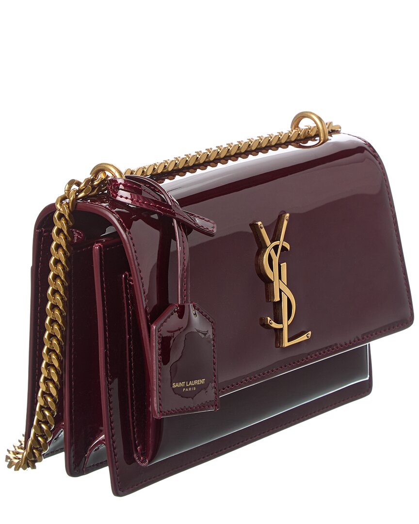 Saint Laurent Sunset Small Patent Shoulder Bag