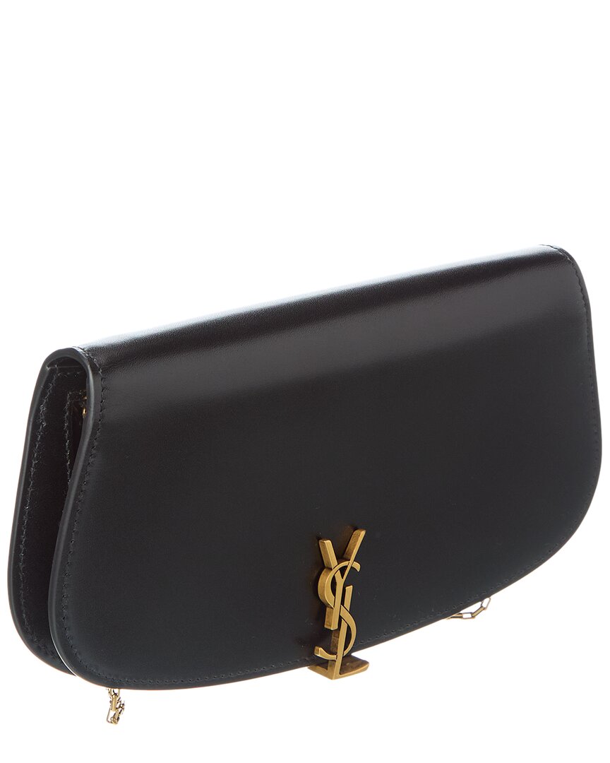 Saint Laurent Leather Wallet On Chain
