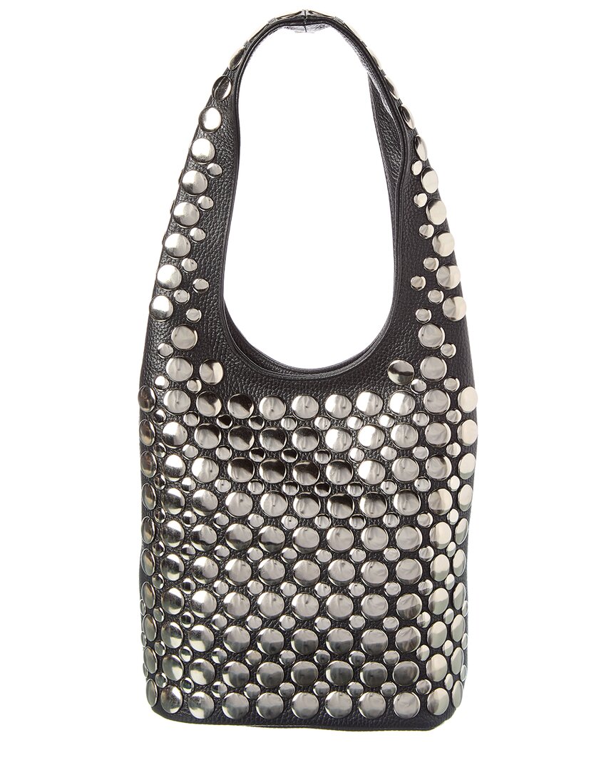 Isabella Rossetti Alice Studded Leather Shoulder Bag