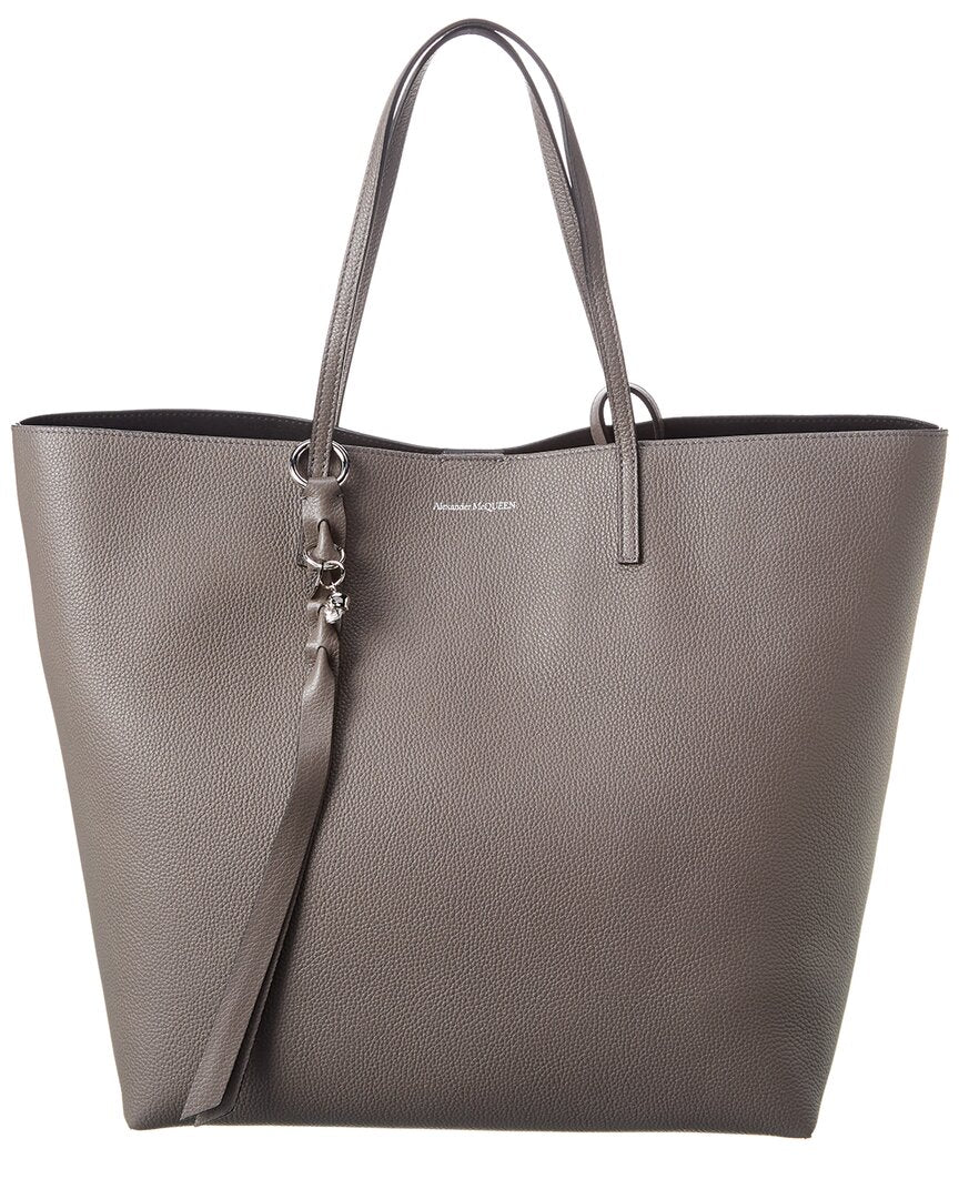 Alexander Mcqueen Skull Leather Tote
