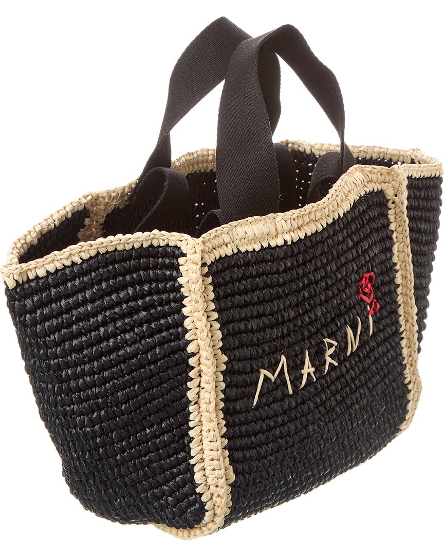 Marni Macrame Sillo Small Shopper Tote