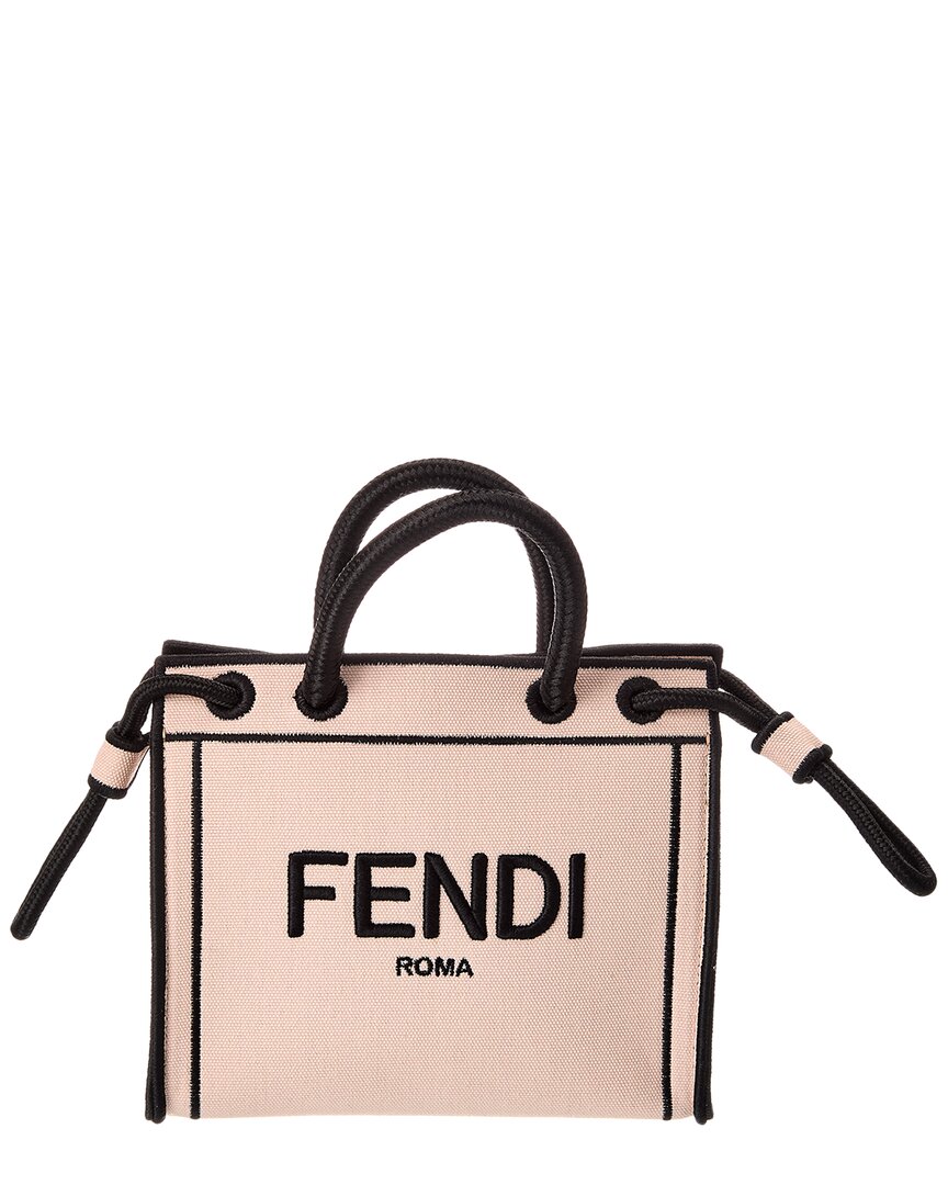 Fendi Roma Mini Canvas Tote ( Pre-Loved)