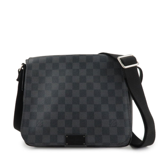 Louis Vuitton Damier Graphite District PM Shoulder Bag Black N41260  d