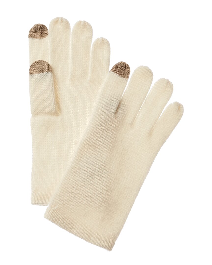 Phenix Cashmere Tech Gloves, White