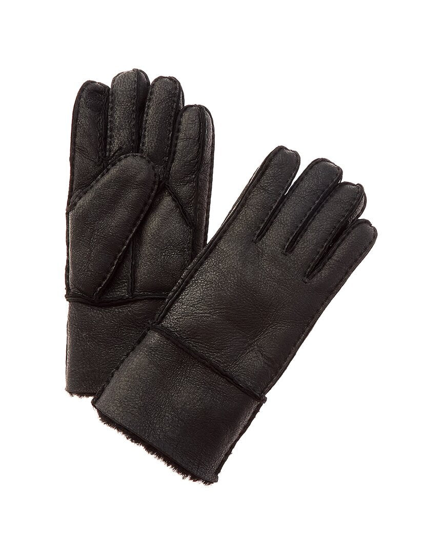 Surell Accessories Shearling-Lined Tech Gloves, L