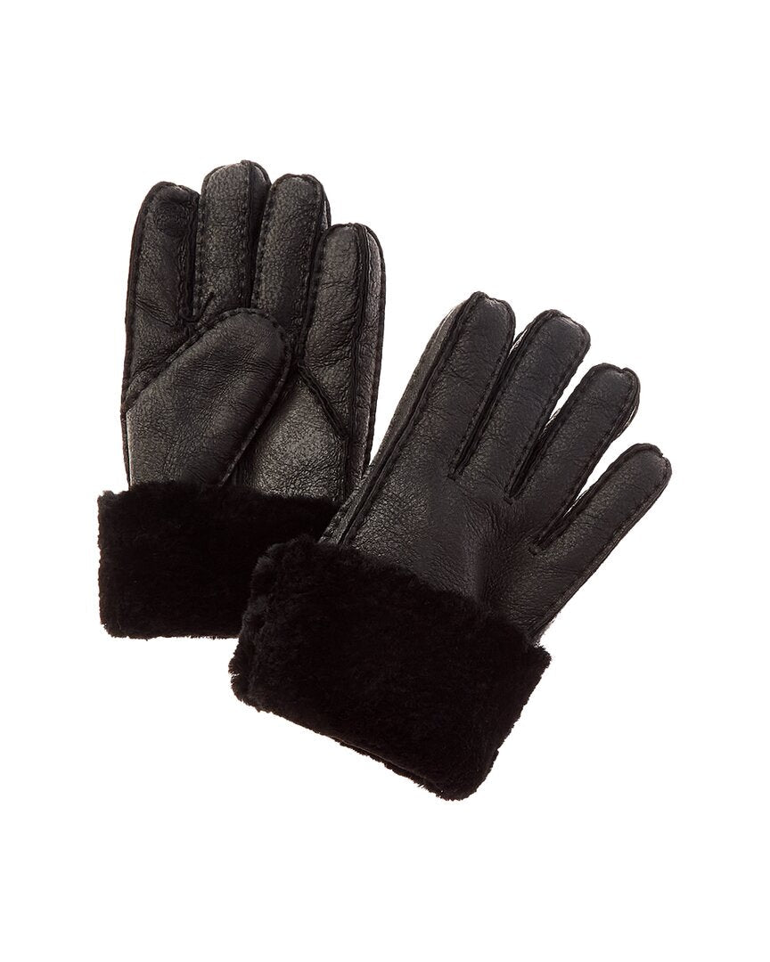 Surell Accessories Shearling-Lined Tech Gloves, L