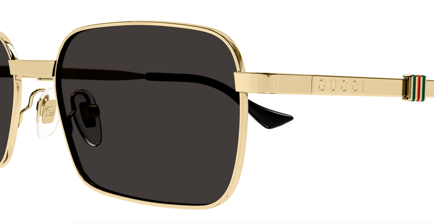 Gucci GG1495S-001 Gold square Mens Sunglasses