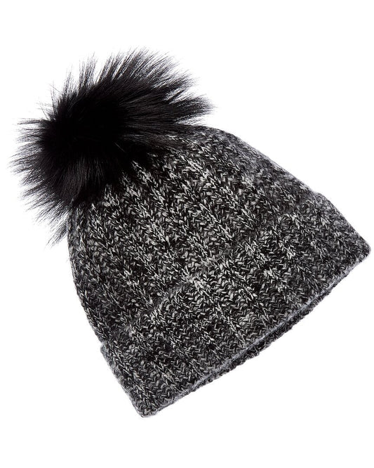 Amicale Cashmere Marled Rib Cashmere Hat