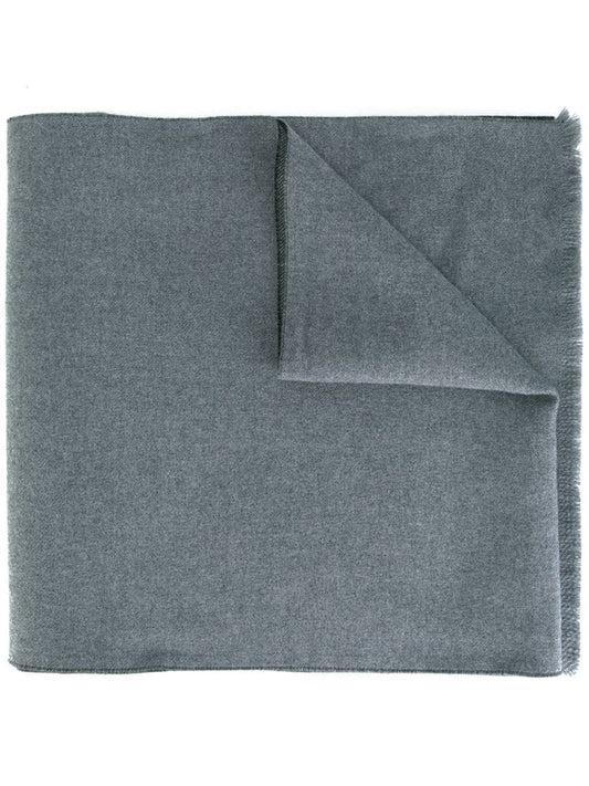 Gucci - monogram print scarf - men - Wool - One Size - Grey