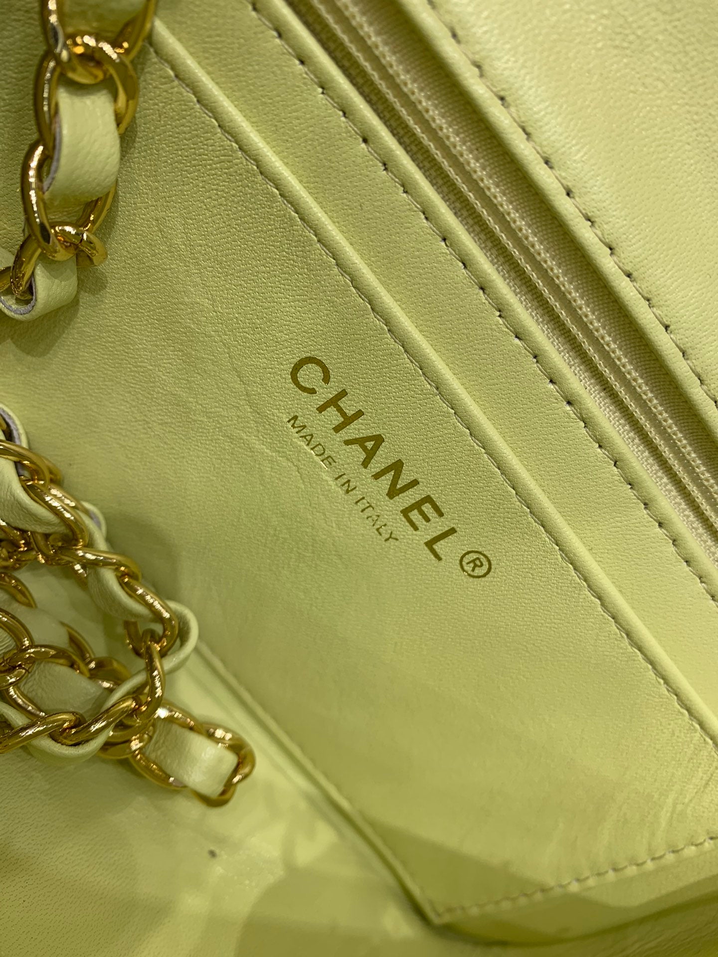 CHLMini Yellow Tweed Top Qualityap Bag For Women 20cm/7.5in