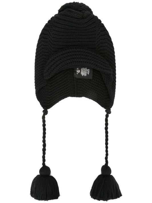 Gucci - ear flap kitted hat - men - Wool - L, M, S - Black