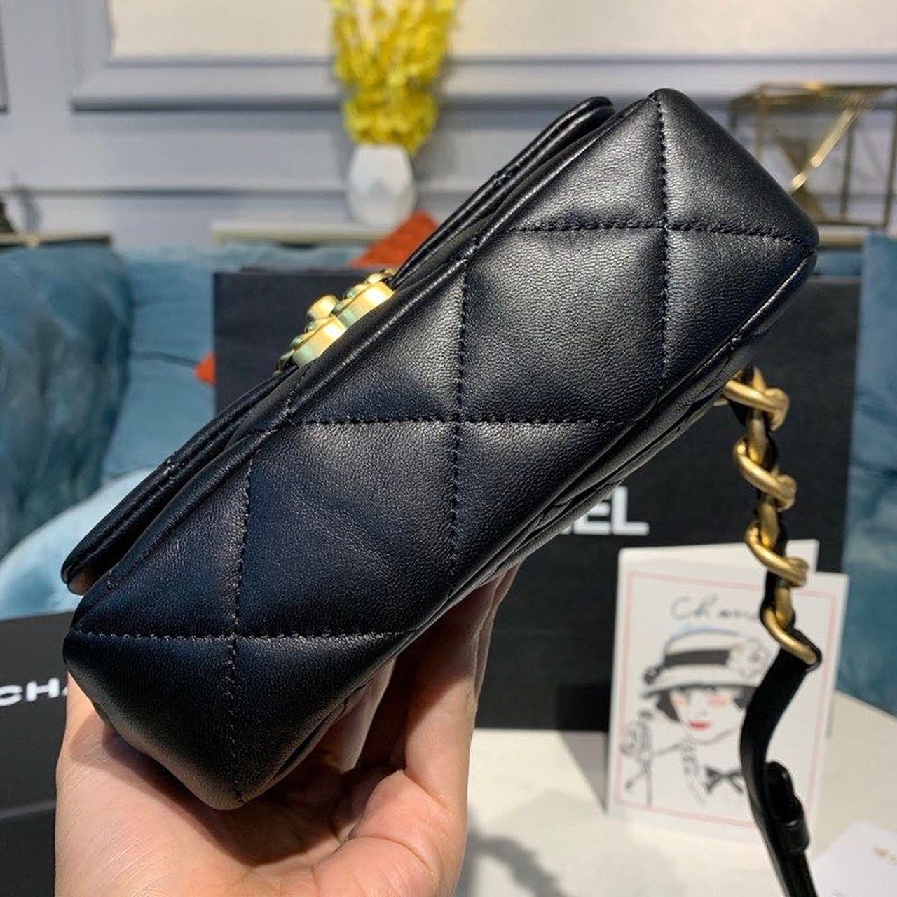 CHL 19 Waist Bag Black For Women Bags 7.8in/20cm AS1163