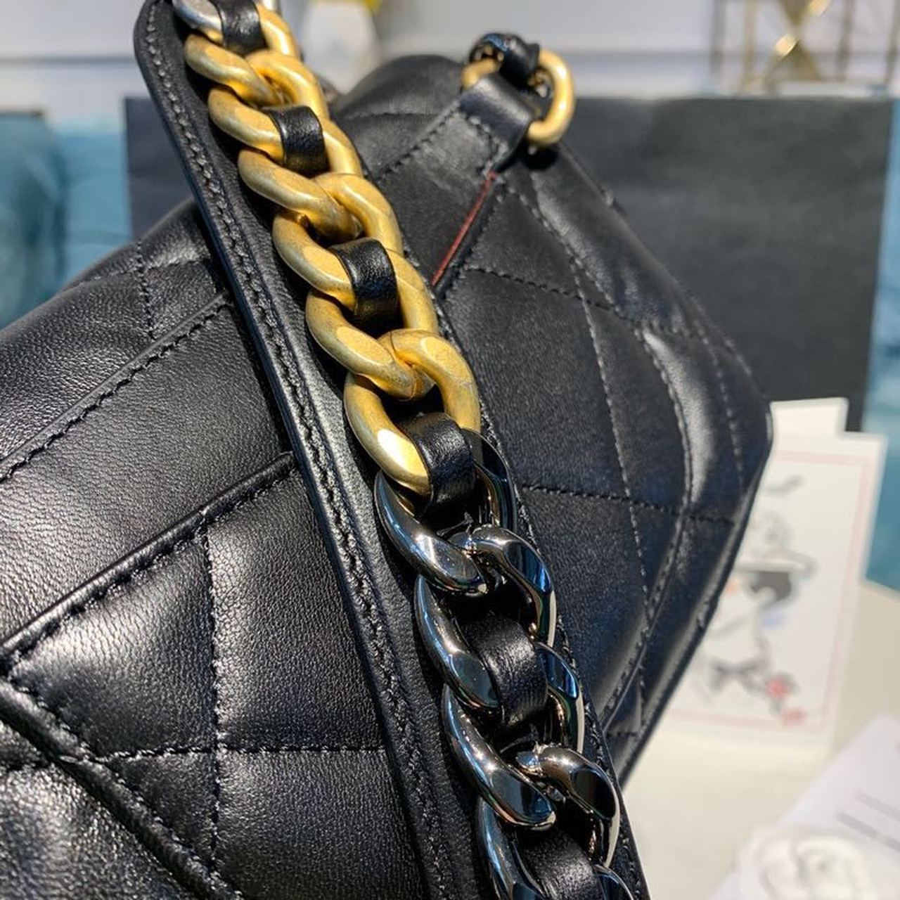 CHL 19 Waist Bag Black For Women Bags 7.8in/20cm AS1163