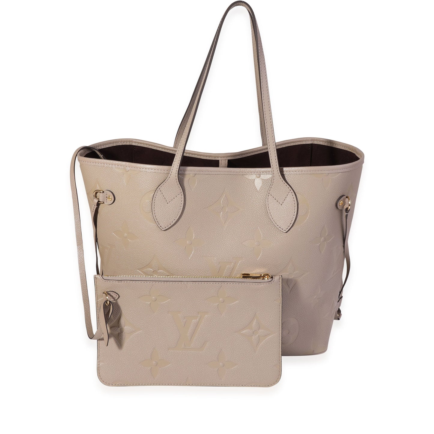 Louis Vuitton  Tourterelle Monogram Empreinte Giant Neverfull MM