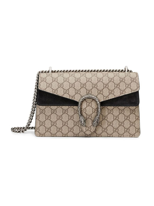Gucci - Dionysus GG Supreme shoulder bag - women - Canvas/metal/Suede - One Size - NEUTRALS