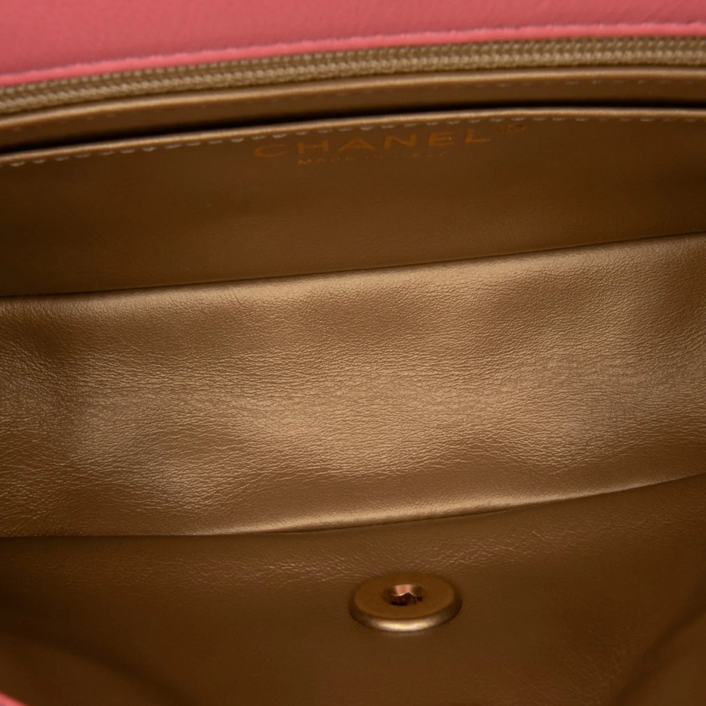 Pink Chanel Mini Rectangular Classic Lambskin Pearl Crush Single Flap Crossbody Bag