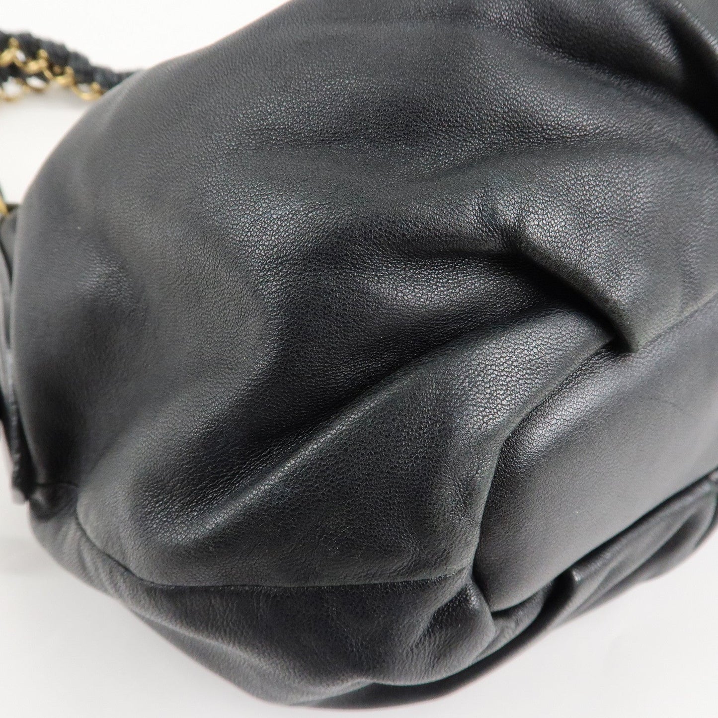PRADA Leather 2Way Hand Bag Shoulder Bag Black BN2324  d