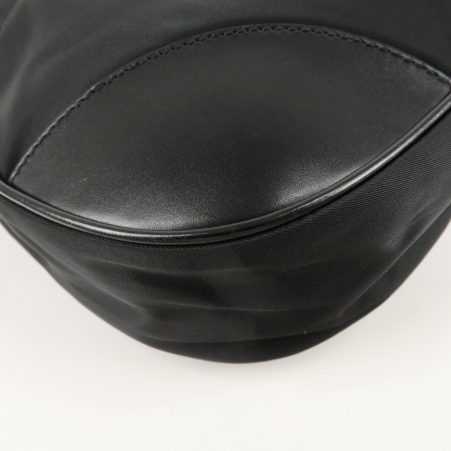 PRADA Nylon Leather Shoulder Bag Black BR2604  d