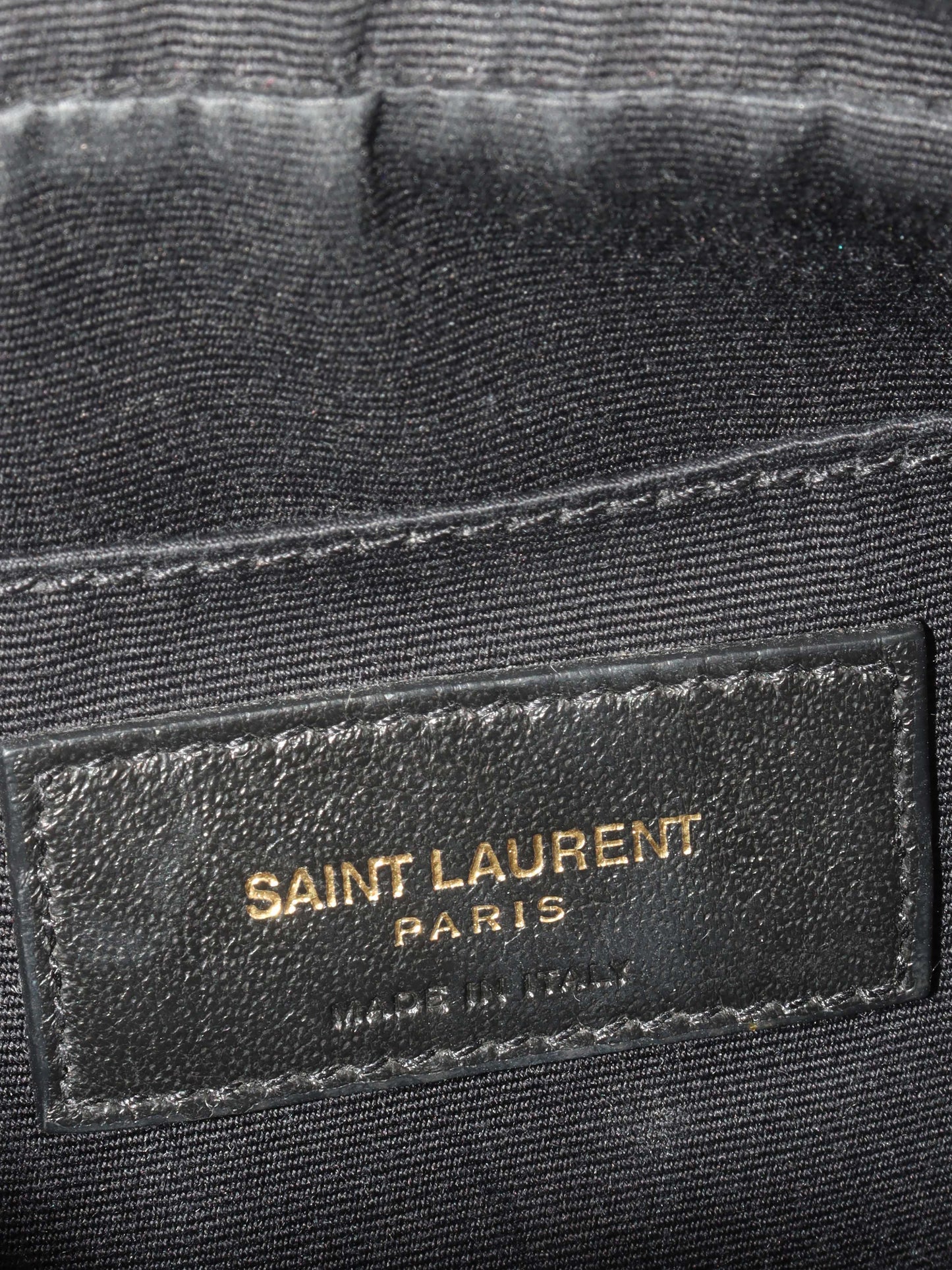 Saint Laurent Black Lou Camera Bag.