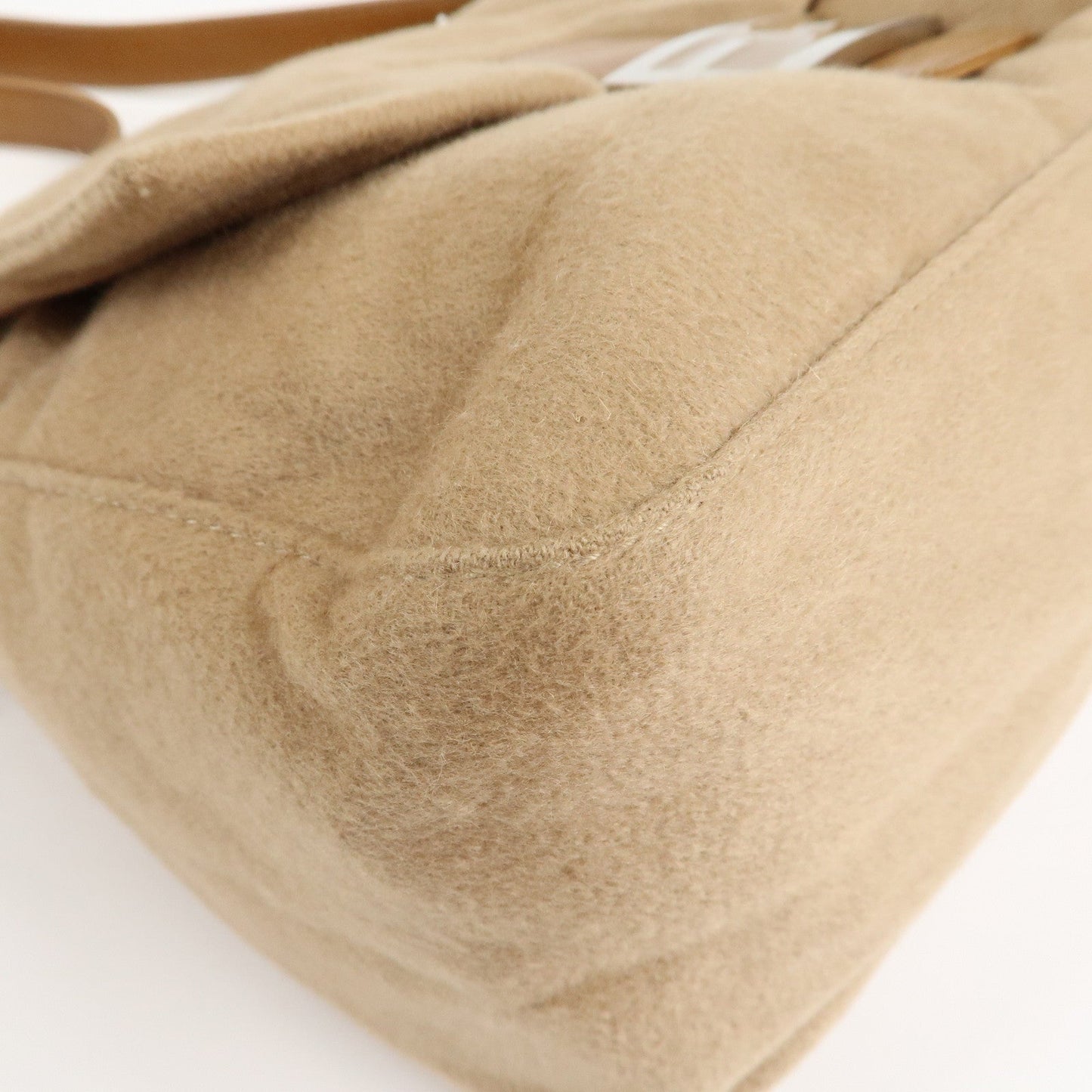 FENDI Mamma Baguette Cashmere Leather Shoulder Bag 26325  d
