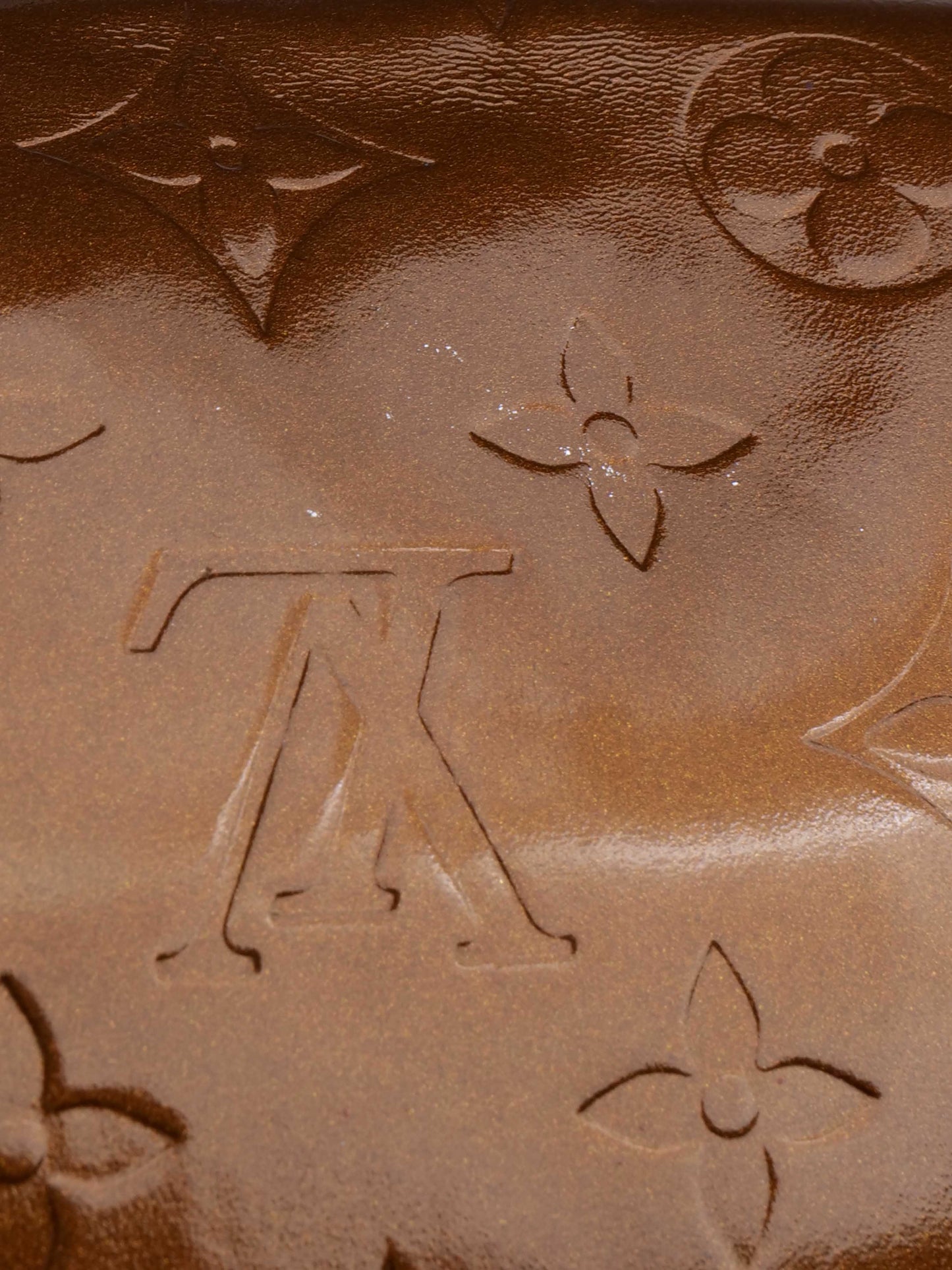 Louis Vuitton Bronze Vernis Patent M tte Salsa Bag.