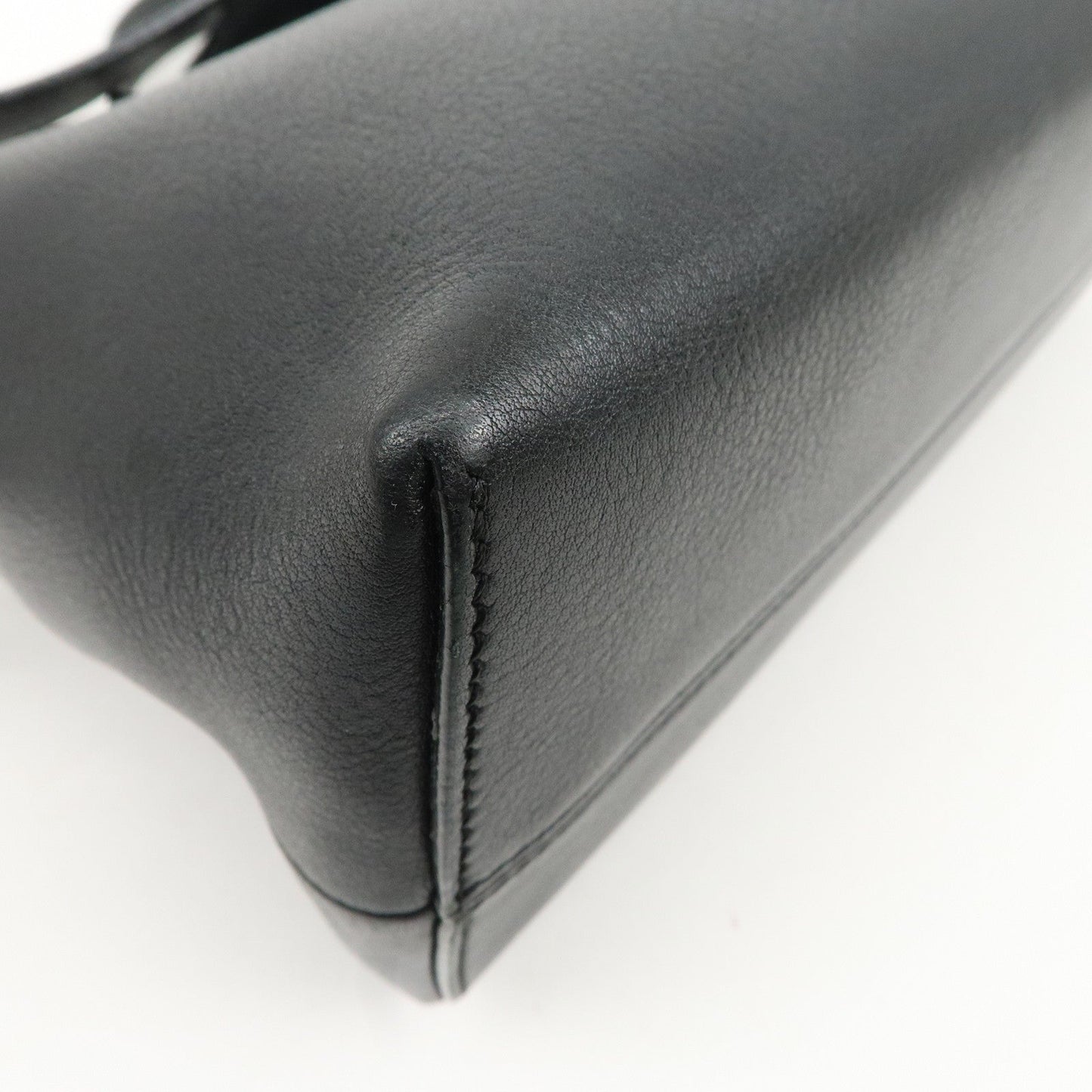 FENDI Bay The Way Leather 2Way Bag Shoulder Bag Black 8BL124  d