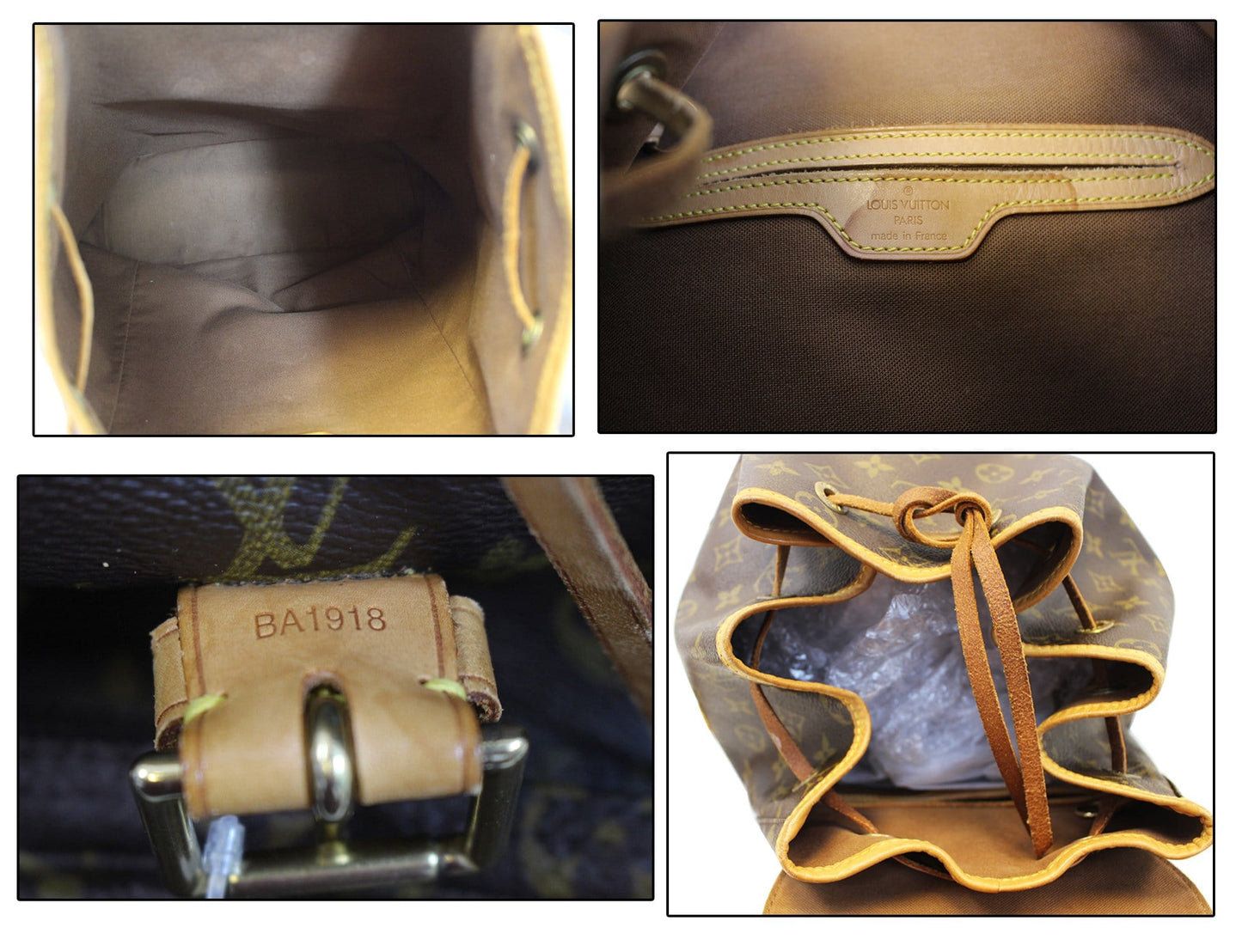 LOUIS VUITTON Backpack Monogram Canvas Montsouris GM