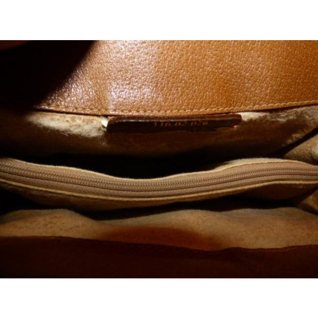 Gucci   Purses Ivory Coated Canvas With Camel Large G Logo Leather