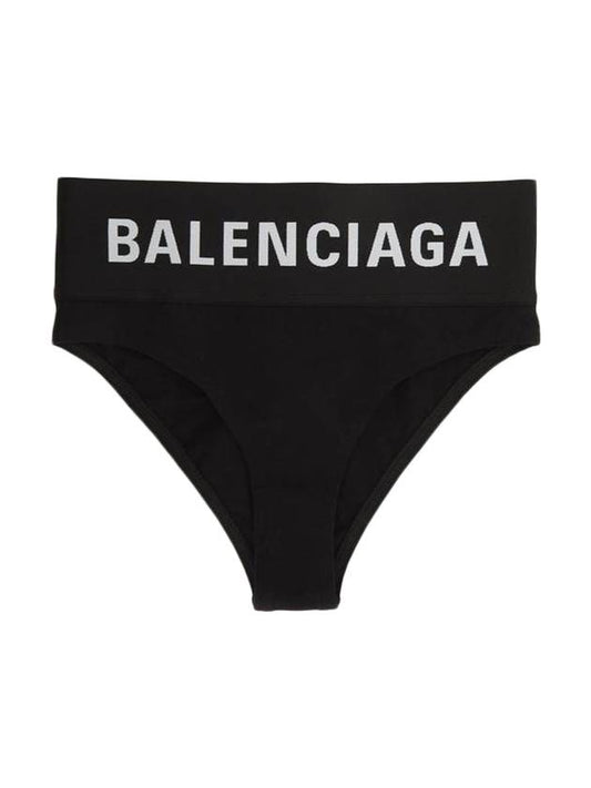 Luxury Balenciaga Trending 2025 Logo Elastic Briefs Black