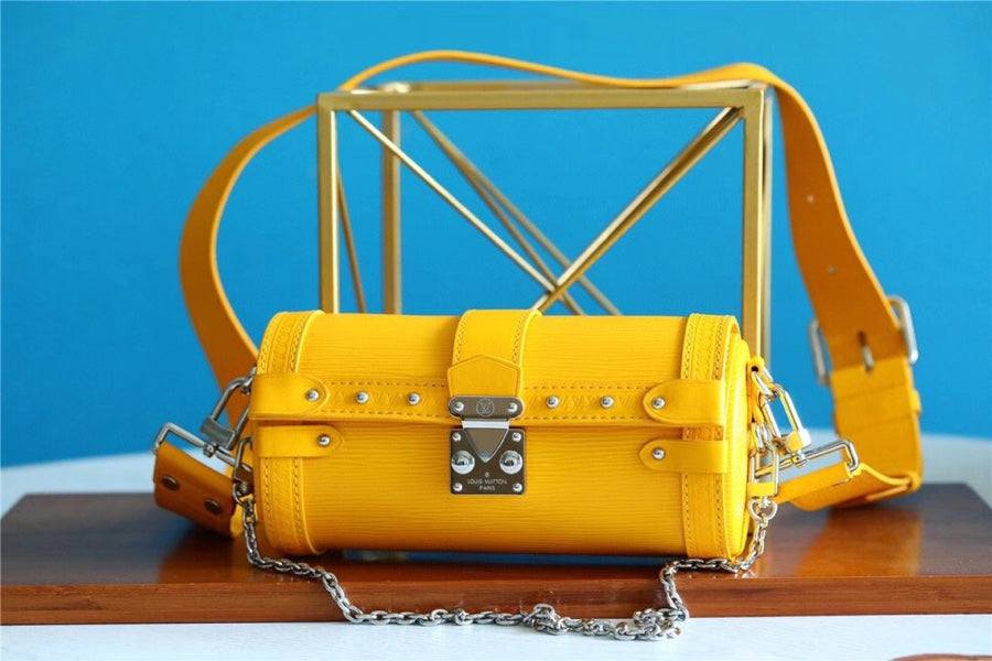 Top Quality Papillon Trunk Epi Yellow For Women, Womens Bags, Shoulder And Crossbody Bags 7.5in/19cm Top Quality 
