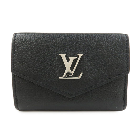 Louis Vuitton Portefeuille Lock Mini Compact Wallet Noir M63921