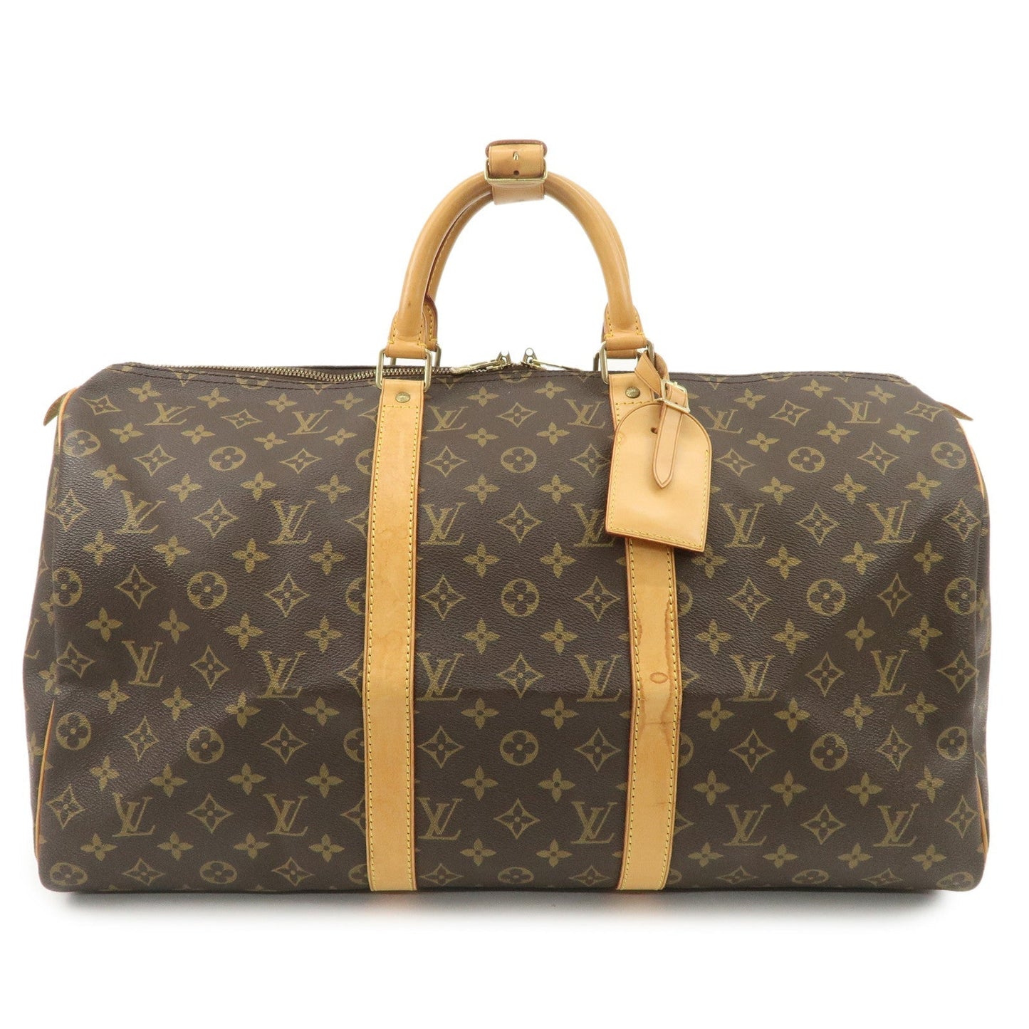 Louis Vuitton Monogram Keep All 50 Bag Boston Bag Brown M41426  d