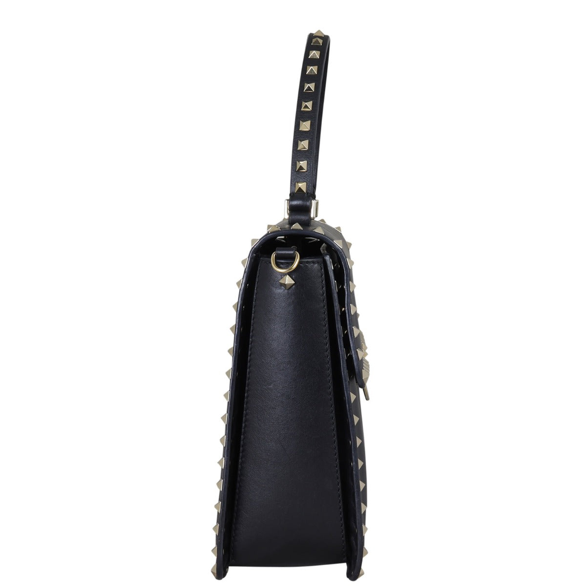 Valentino Vitello Rockstud Flap Bag
