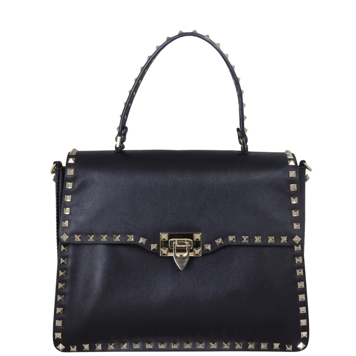 Valentino Vitello Rockstud Flap Bag