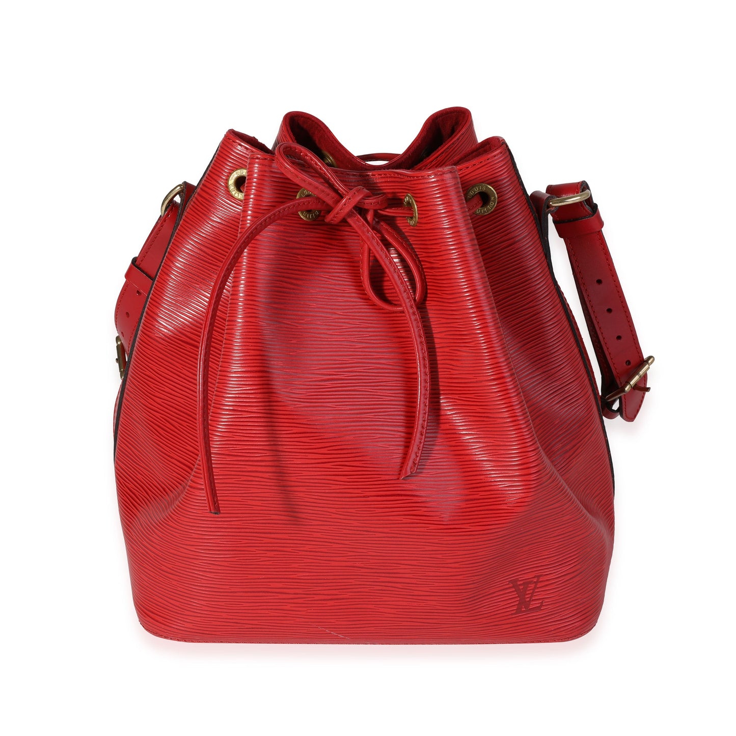 Louis Vuitton  Red Epi Leather Petit Noé