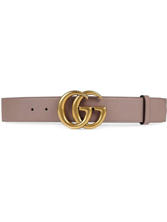 Gucci - Leather belt with Double G buckle - women - Leather/metal - 90, 95, 85, 75, 80, 70, 65, 100 - PINK
