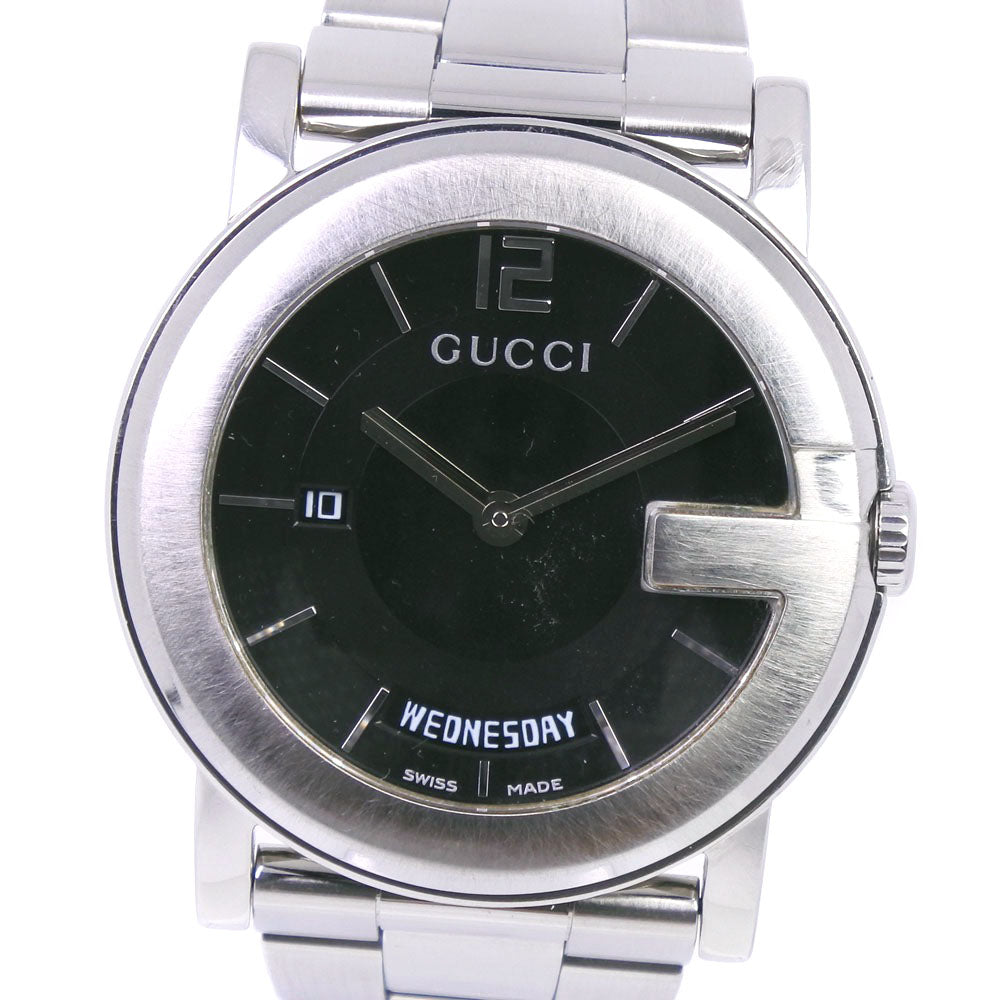 GUCCI Watches Quartz 101M Stainless Steel black Day date G Chrono Collection black dial unisex(Unisex)